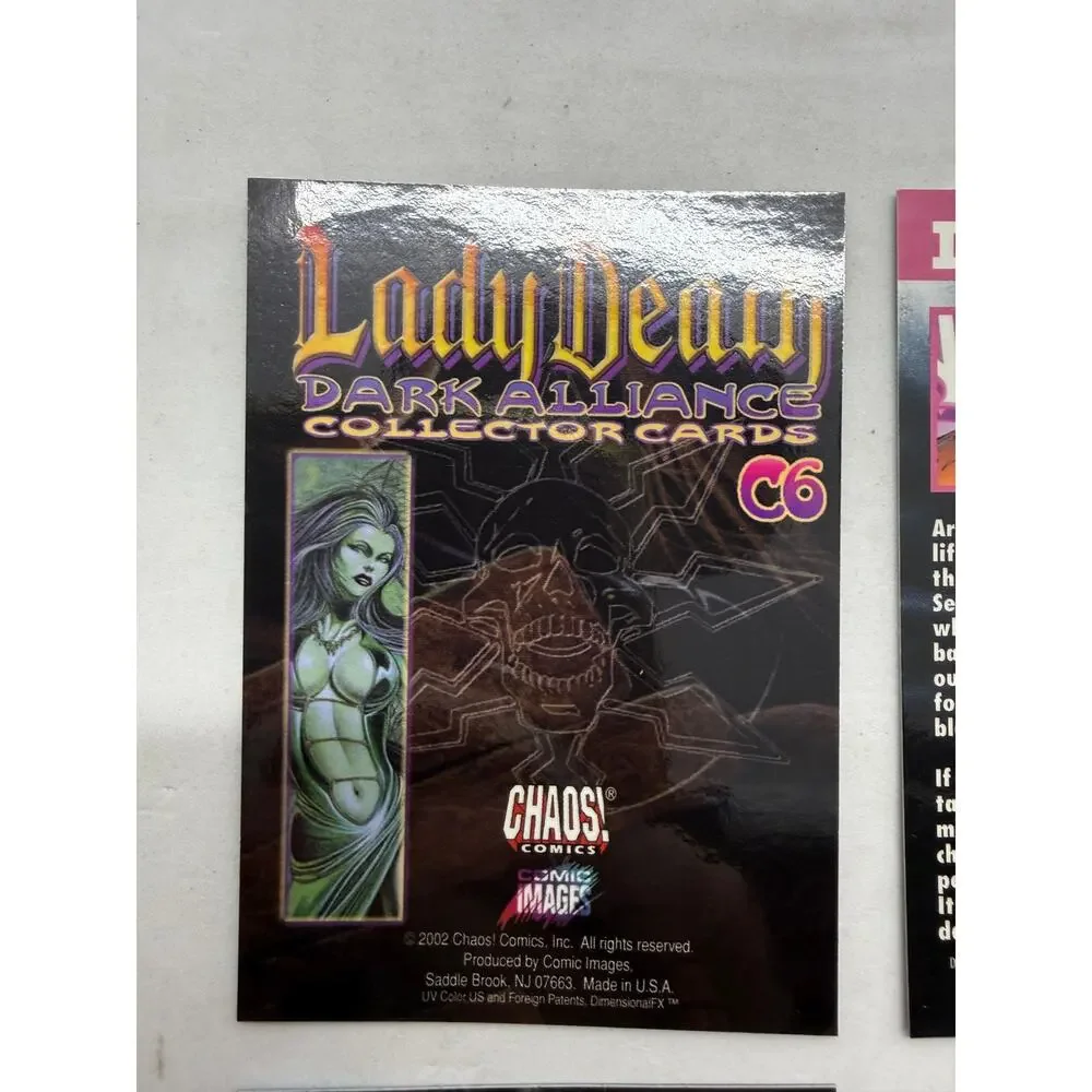 Lady Death Dark Alliance Chromium Card Lot C1 C2 C6 Darkchylde Chaos Comics
